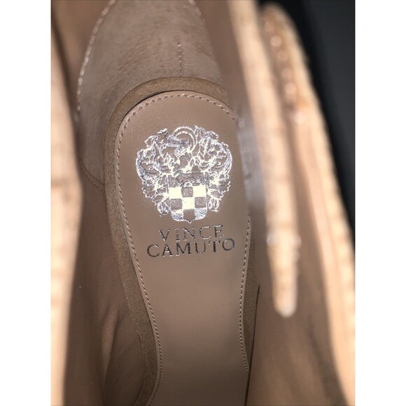 Vince Camuto Women's 11M Ankle Boots Kalei Cut Out Suede Peep Toe Booties EU 43 - Picture 9 of 9